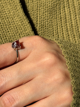 【MOMOMOON】ガーネット ラフカットリング：フリーサイズ| 天然石・鉱石・パワーストーン