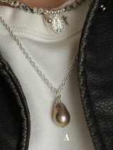 Silver925×天然石｜バロックパール ペンダントトップ（Reeplushハンドメイド）　単体