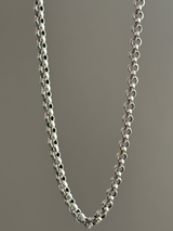 3mm High Dome chain Necklace 40cm,50cm,60cm |シルバー925【セット割引対象外】