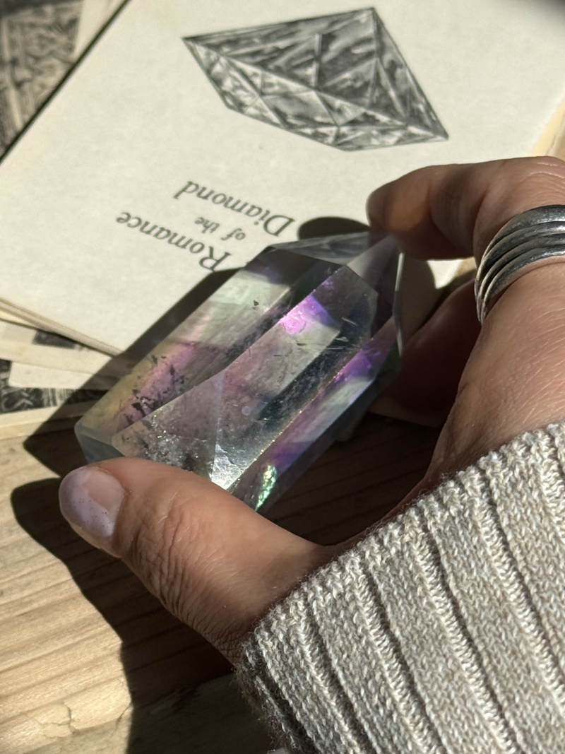 MOMOMOON】レインボーオーラクリスタル（水晶）ポイント B | 天然石