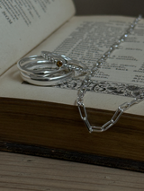 【セット割引対象外】2.3mm幅 フラットアズキチェーンネックレス  | 40cm