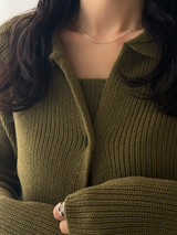 【セット割引対象外】2.3mm幅 フラットアズキチェーンネックレス  | 40cm