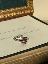 【MOMOMOON】ガーネット ラフカットリング：フリーサイズ| 天然石・鉱石・パワーストーン