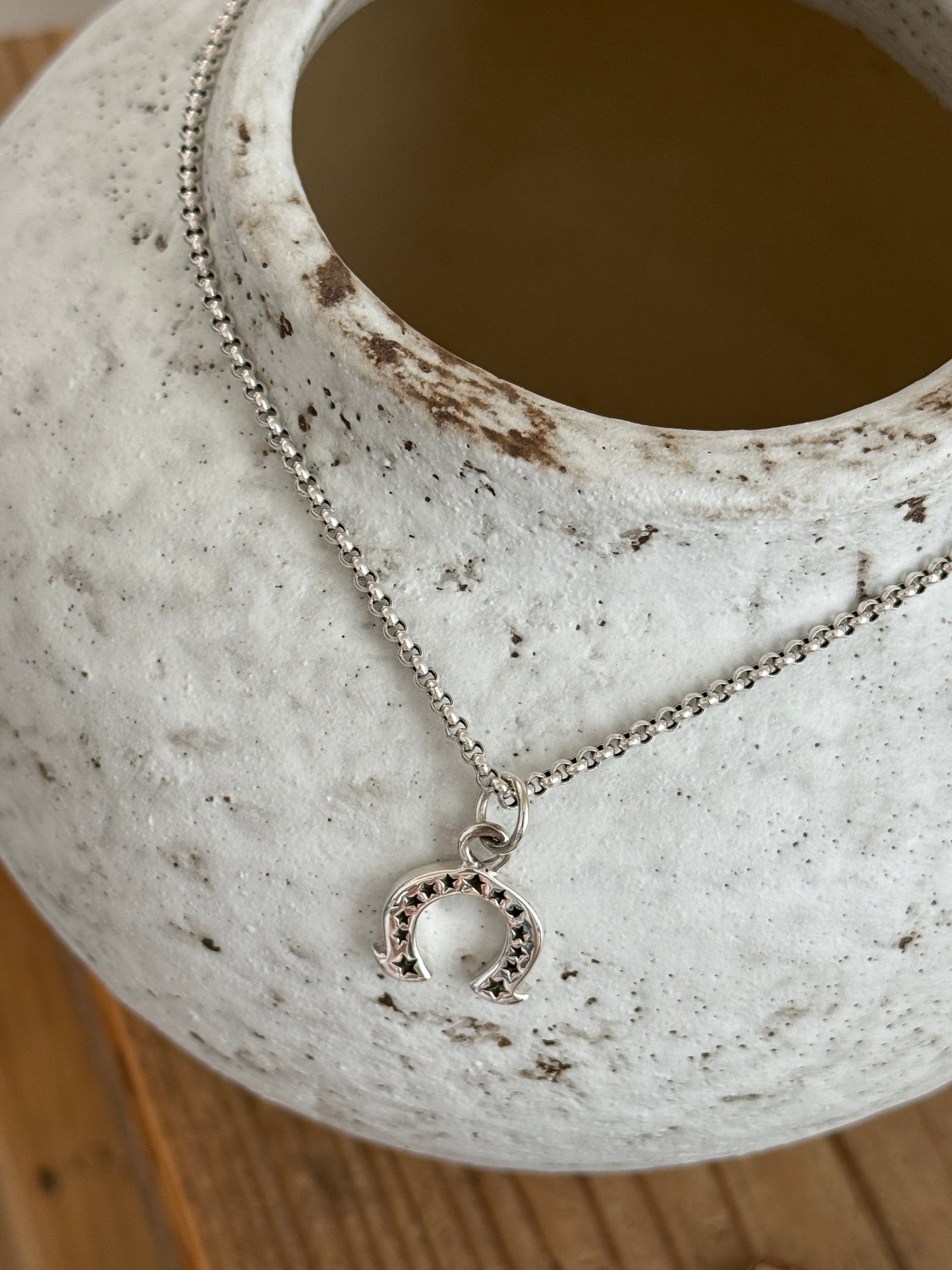 21×18mm 馬蹄 スターライン ペンダントトップ |シルバー925|セレクト