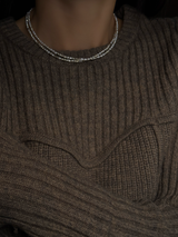 Silver925×天然石｜B/バロックパールのチョーカーネックレス 39cm（Reeplushハンドメイド）