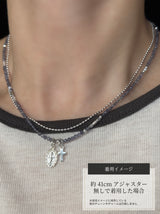 Silver925×天然石｜3月誕生石 マダガスカル産アイオライト ミニチャーム ネックレス 41cmまたは40cm+アジャスター5cm（Reeplushハンドメイド）宝石質