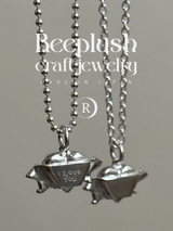 両面刻印【お好きな刻印お入れします】hand craft -Heart Ribbon-