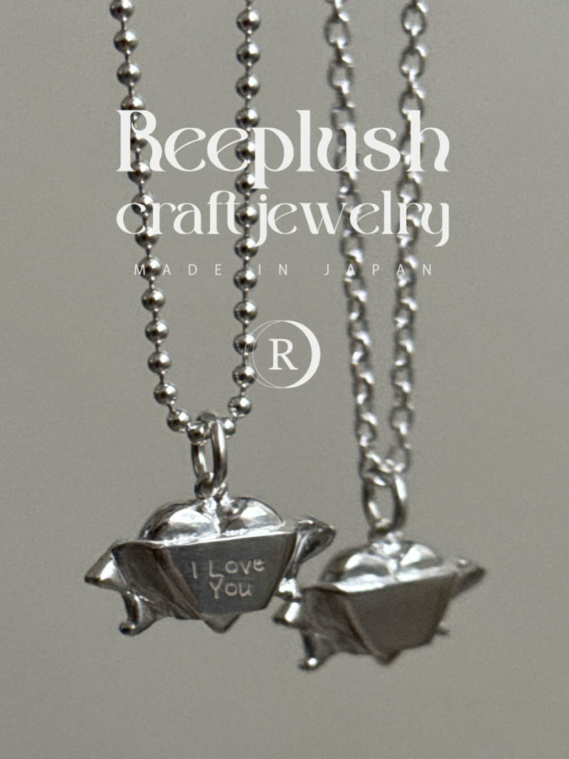 両面刻印【お好きな刻印お入れします】hand craft -Heart Ribbon-