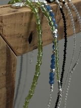 Silver925×天然石｜カイヤナイト マリア様 ブレスレット（Reeplushハンドメイド）