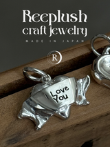 両面刻印【お好きな刻印お入れします】hand craft -Heart Ribbon-