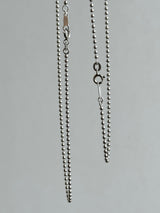 【NEW】ロジウムメッキ - Ball 2.0mm - Pendant necklace Chain
