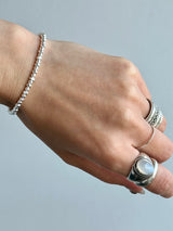 silver925 beads Code bracelet