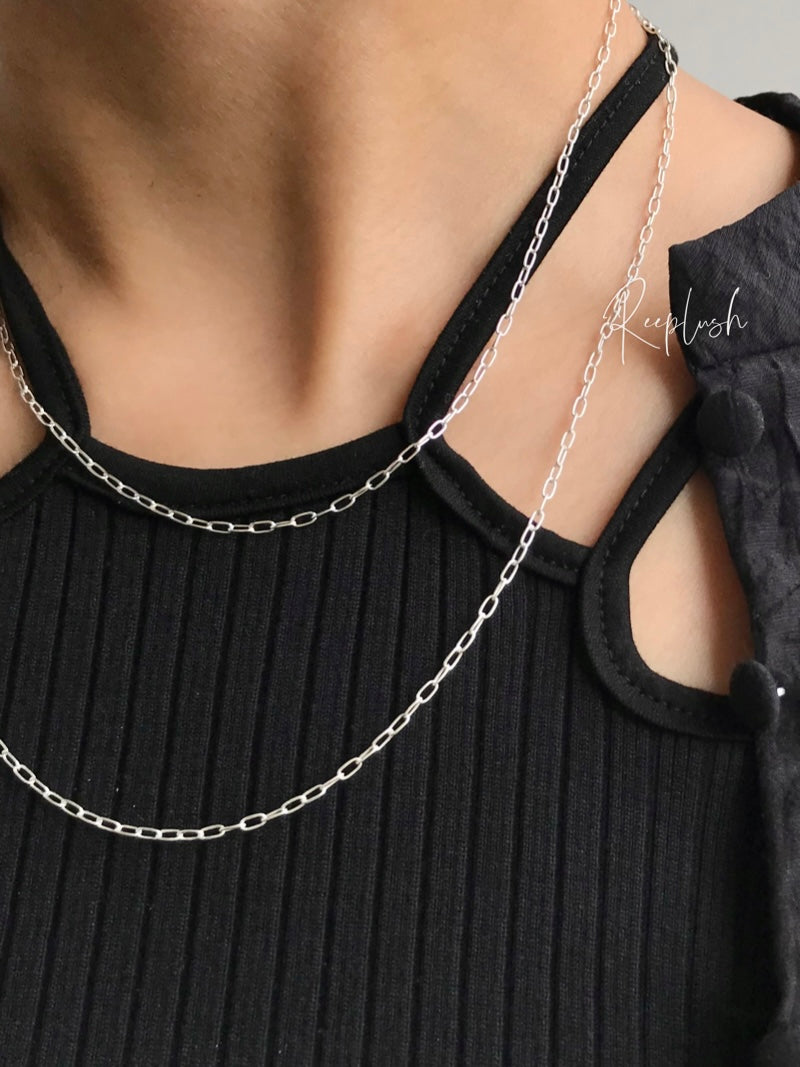 K18GP【F】- Long Cable design - Pendant necklace Chain