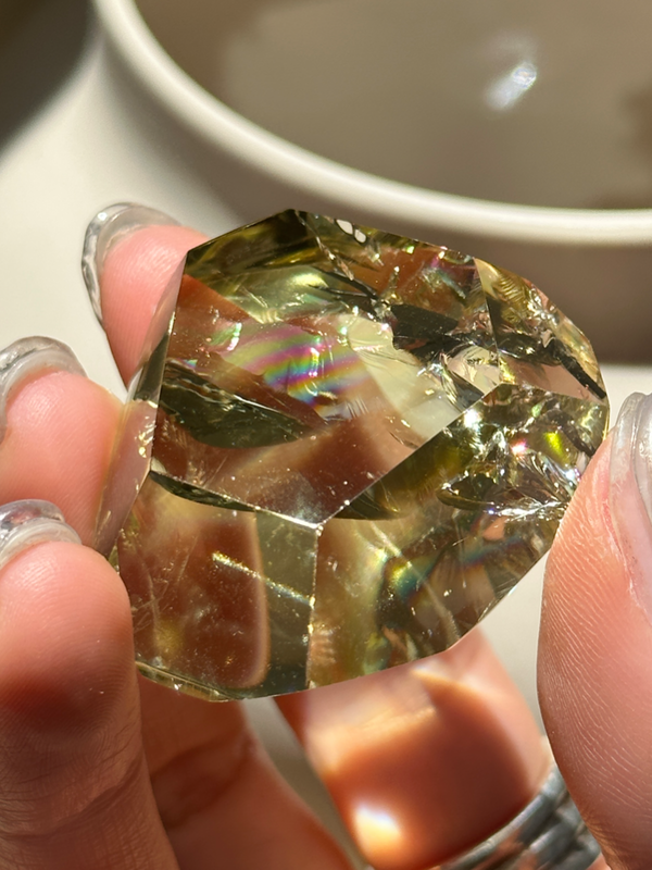 【MOMOMOON】Rainbow citrine  fancy shape【MZ0507-2-A】