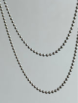 【NEW】ロジウムメッキ - Ball 2.0mm - Pendant necklace Chain
