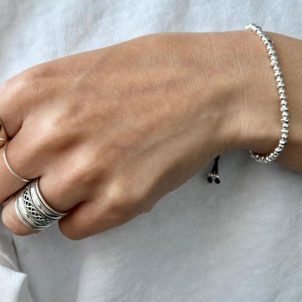 silver925 beads Code bracelet – Reeplush