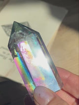 【MOMOMOON】レインボーオーラクリスタル（水晶）ポイント  C | 天然石・鉱石・パワーストーン