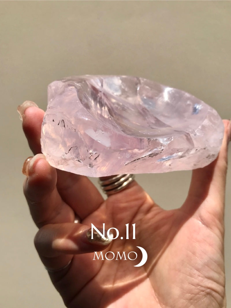 【MOMOMOON】Madagascar Rose quartz  candy cup【No.11】