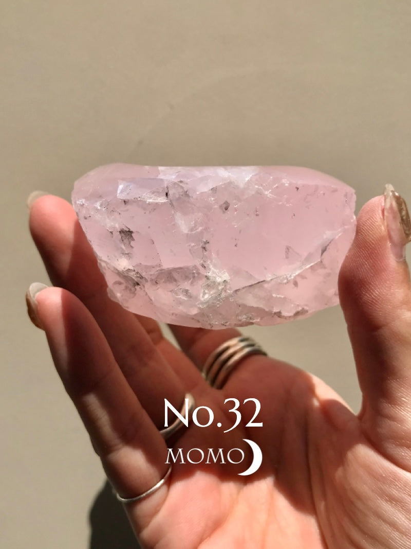 【MOMOMOON】Madagascar Rose quartz  candy cup【No.32】