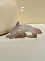 【MOMOMOON】Druzy agate / Dolphin