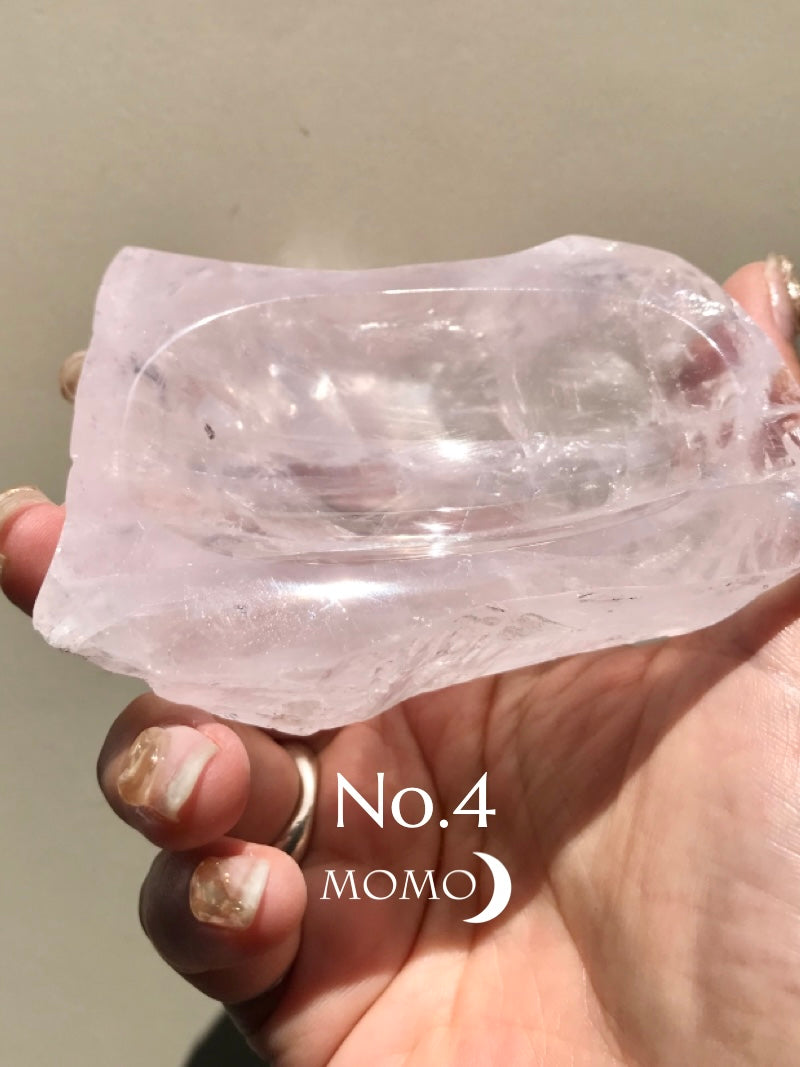 【MOMOMOON】Madagascar Rose quartz  candy cup【No.4】