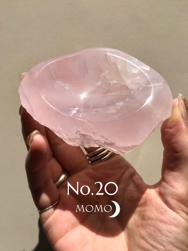 【MOMOMOON】Madagascar Rose quartz  candy cup【No.20】