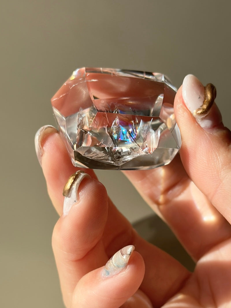 【MOMOMOON】Rainbow crystal quartz 【MZ0412-11-C】