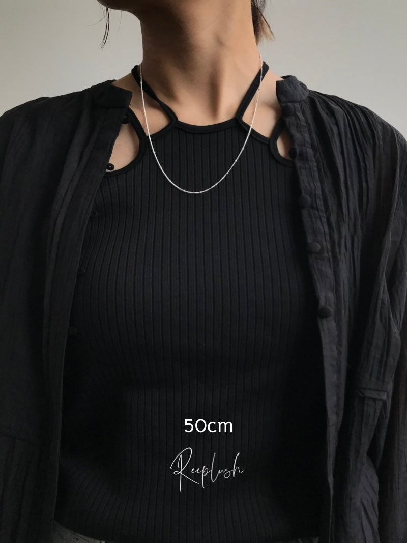 【J】- Dot design - Pendant necklace Chain