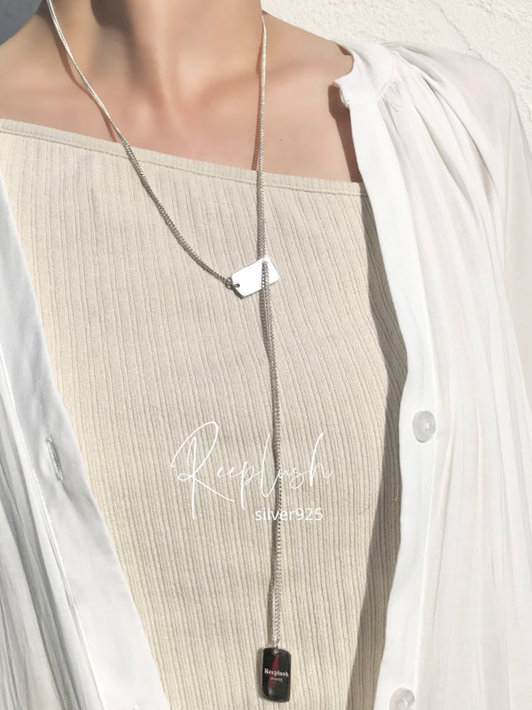 Reeplush TAG PLATE Necklace