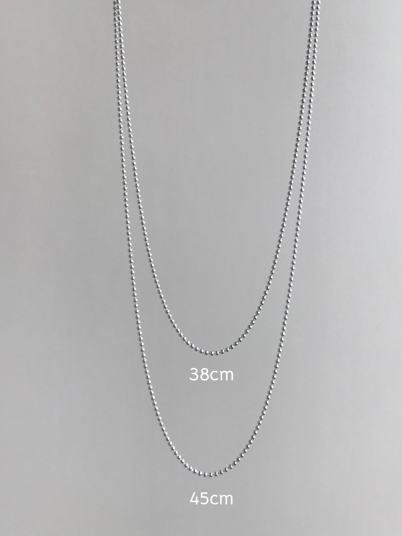 【G】- Ball 1.2mm - Pendant necklace Chain