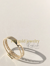 14K gold Ring - Hapi -size 14