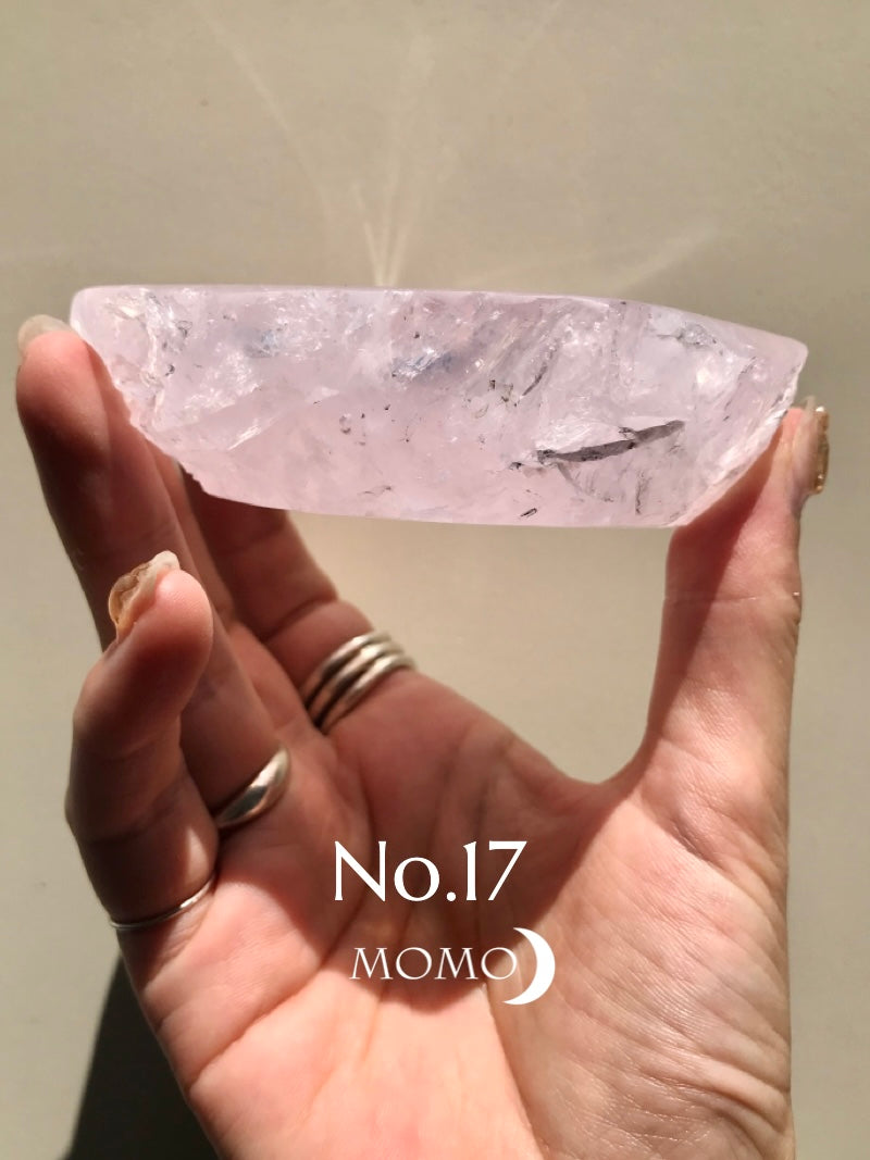 【MOMOMOON】Madagascar Rose quartz  candy cup【No.17】
