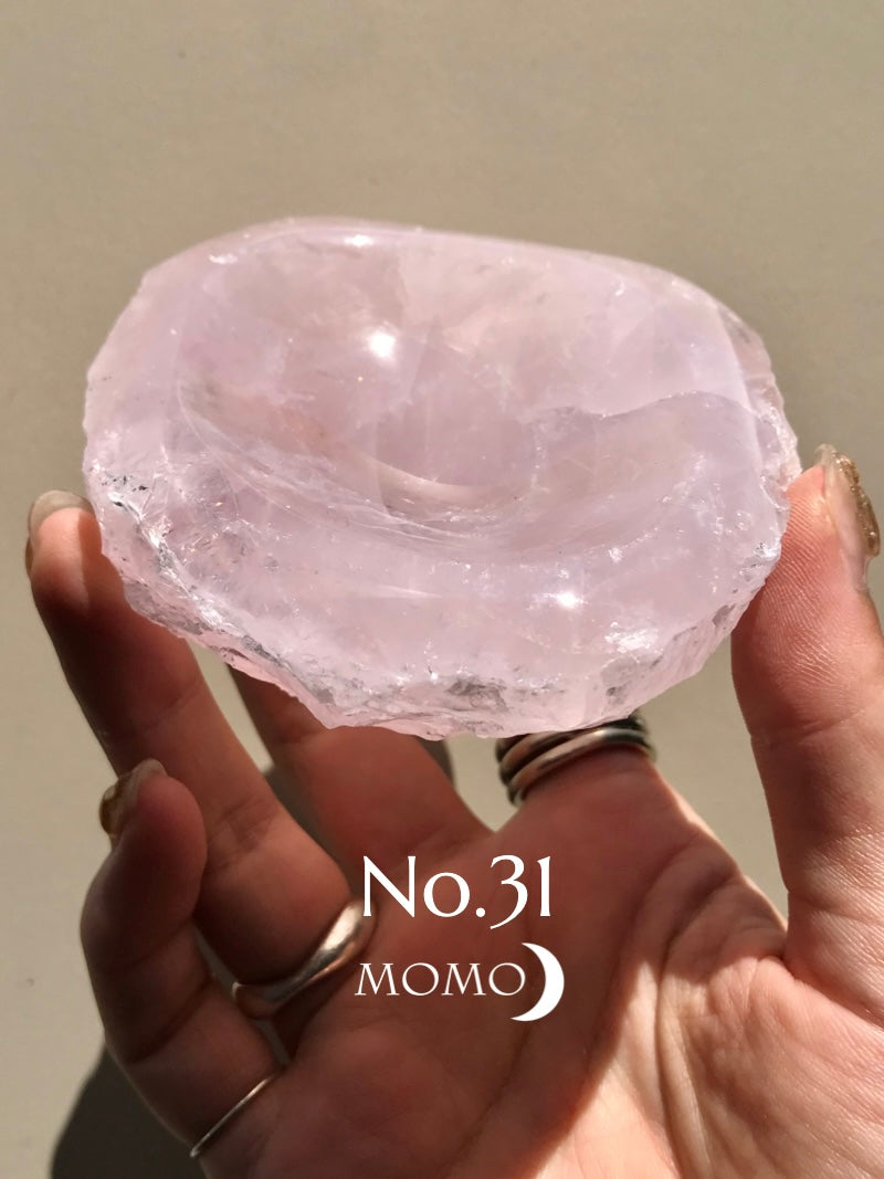 【MOMOMOON】Madagascar Rose quartz  candy cup【No.31】