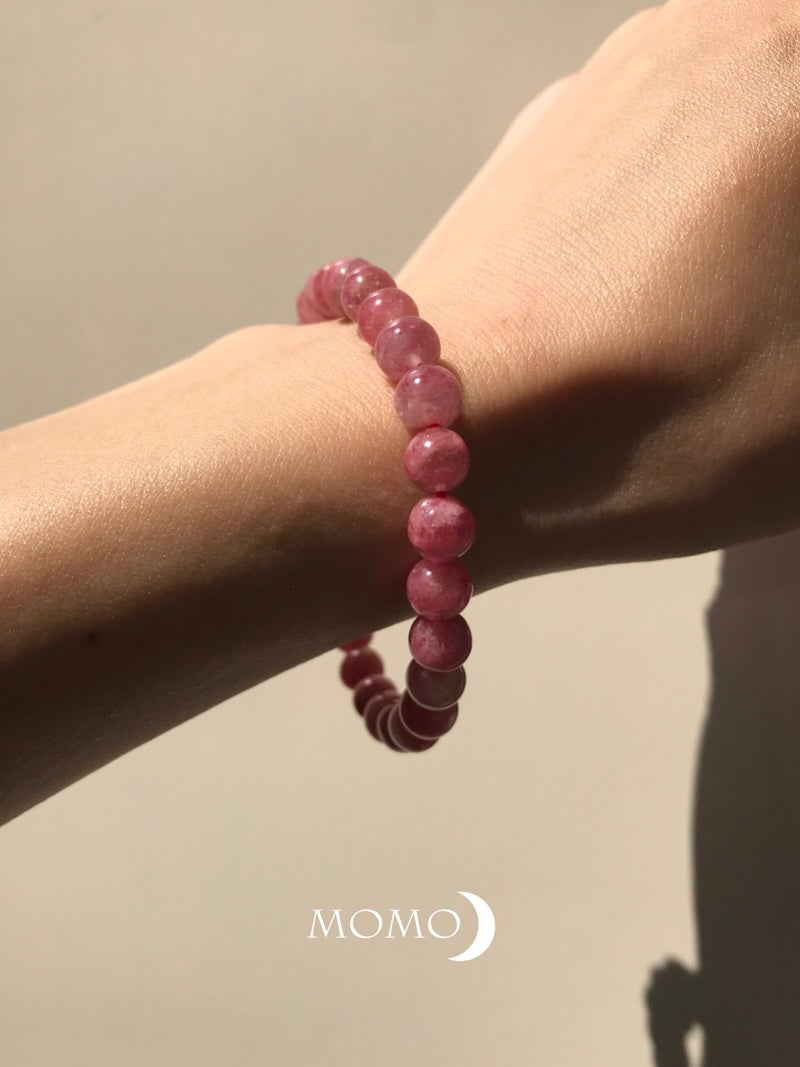 【MOMOMOON】quality:AA Rhodonite Silica Bracelet 1 /Brazil