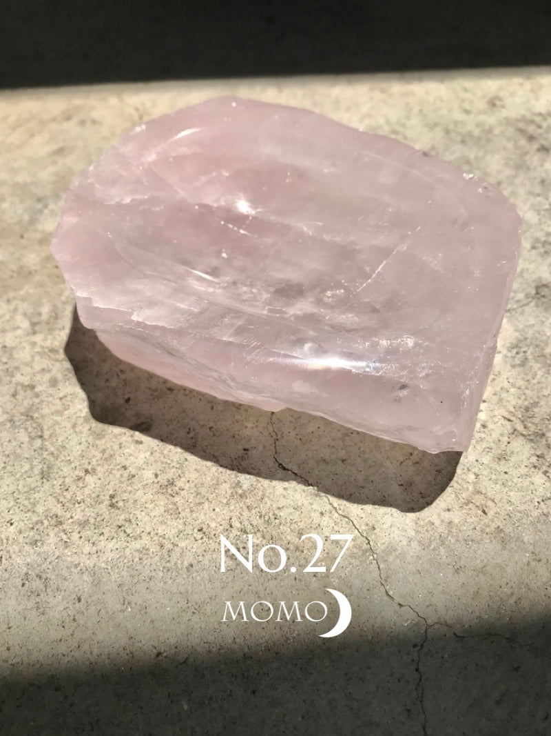 【MOMOMOON】Madagascar Rose quartz  candy cup【No.27】