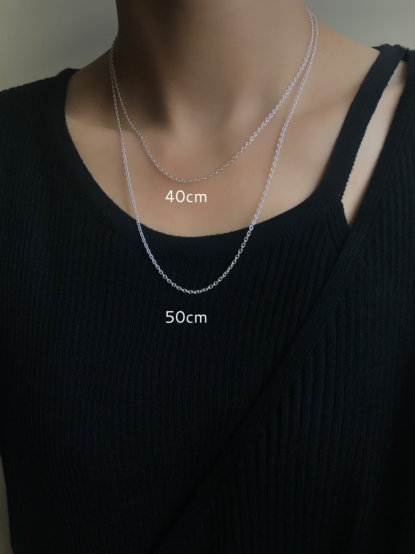 AZ2.0】小豆ネックレスチェーン2.0mm幅 | 40cm,45cm,50cm,60cm