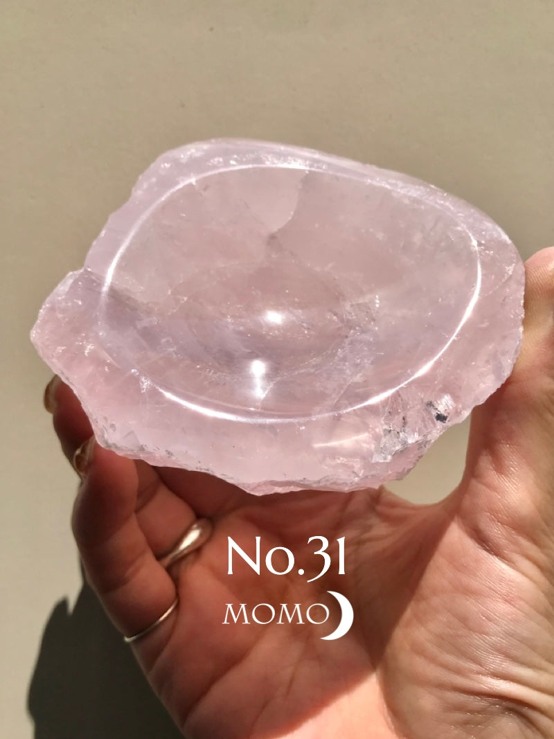 【MOMOMOON】Madagascar Rose quartz  candy cup【No.31】