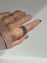Triple rope layered Ring