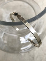 【お好きな刻印お入れします】Original Message series -4mm Cuff Bangle-