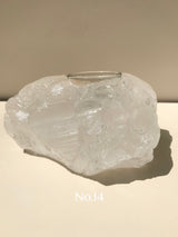 【MOMOMOON】1.3kg Madagascar  quartz candle holder【No.14】