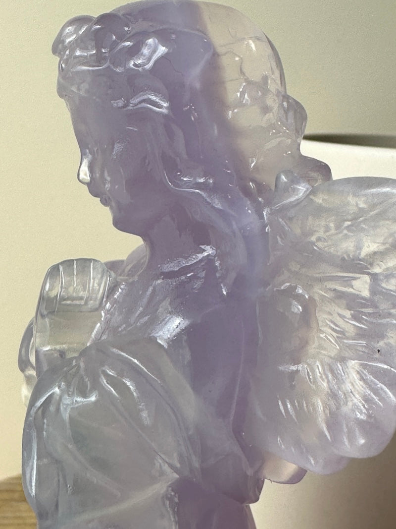 【MOMOMOON】150mm / Large size yttrium fluorite Angel【6】